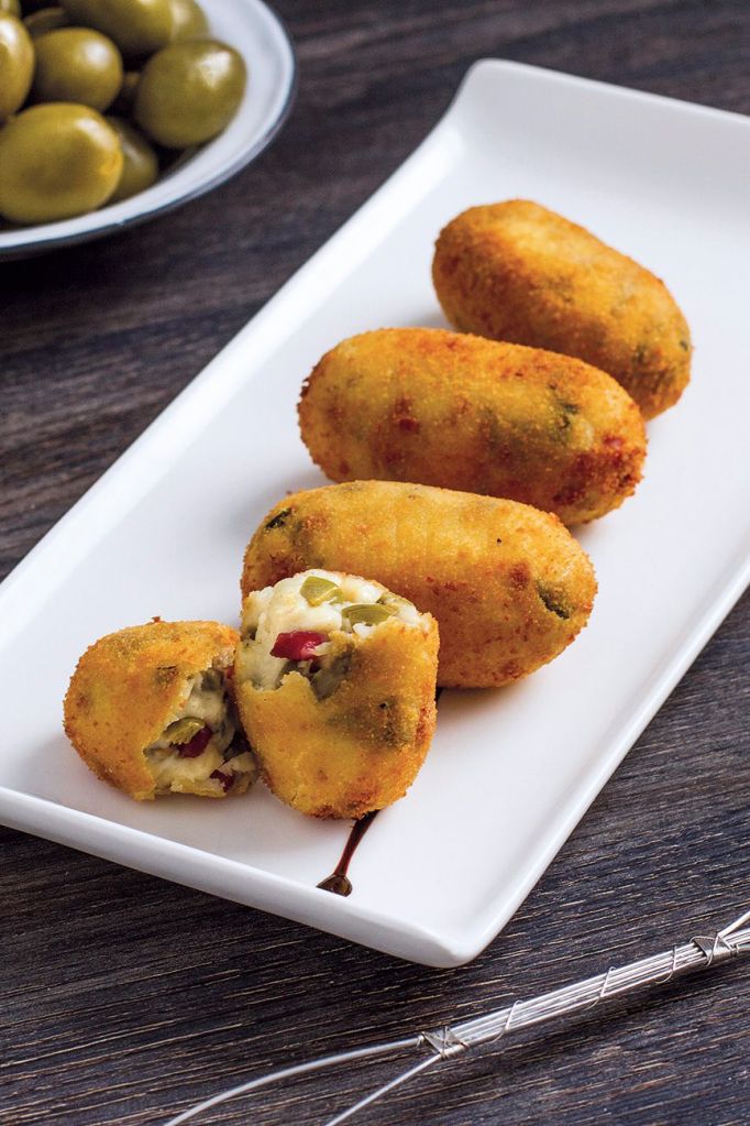 Croquetas de jamon y&nbsp;aceitunas