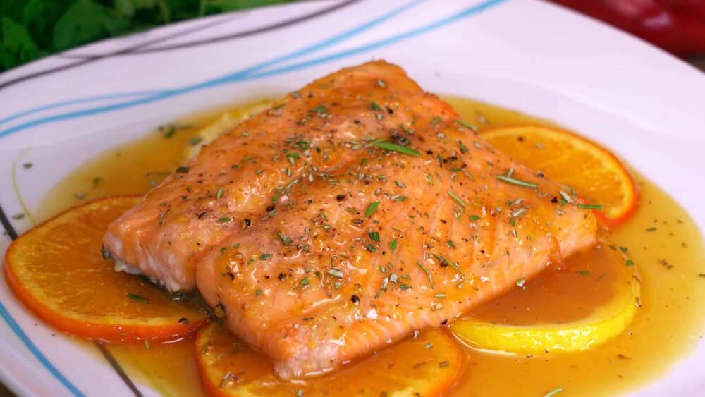 Salmon a la naranja al&nbsp;horno