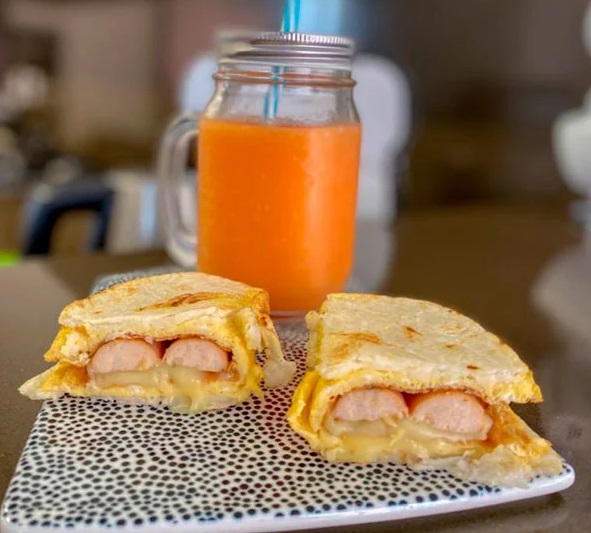 Sándwich arepa